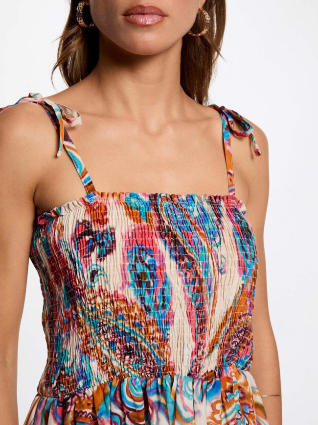 Robe longue godi multicolore femme - Morgan