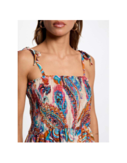 Robe longue godi multicolore femme - Morgan