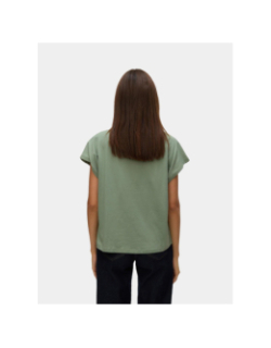 T-shirt uni emily vert femme - Vero Moda