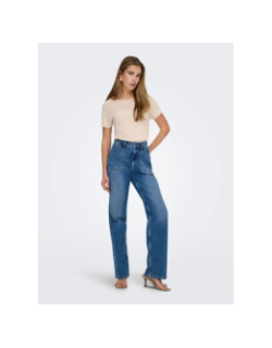 T-shirt à paillettes bodilla beige femme - Jdy