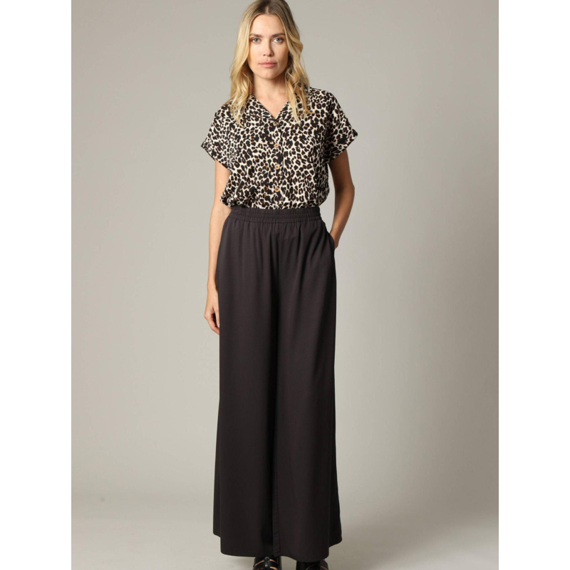 Pantalon large balia noir femme - Deeluxe