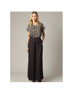 Pantalon large balia noir femme - Deeluxe