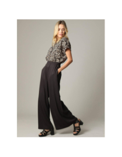 Pantalon large balia noir femme - Deeluxe