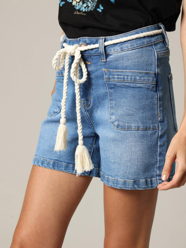 Short en jean mina bleu femme - Deeluxe