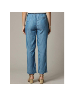 Pantalon large effet denim renate bleu femme - Deeluxe