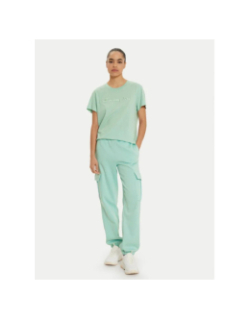 T-shirt logo brodé vert femme - Champion