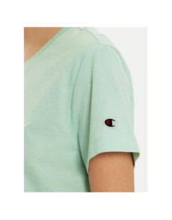 T-shirt logo brodé vert femme - Champion