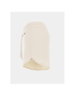 Short uni logo brodé beige femme - Champion