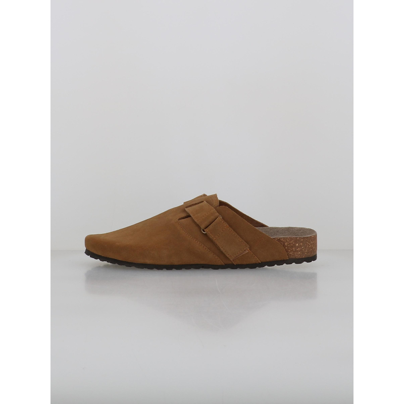 Mules en cuir suède louis marron homme - Jack & Jones