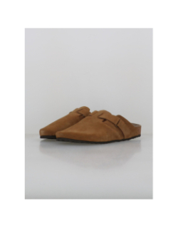 Mules en cuir suède louis marron homme - Jack & Jones