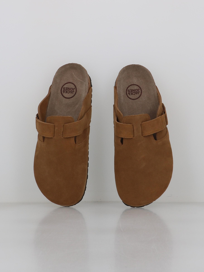 Mules en cuir suède louis marron homme - Jack & Jones