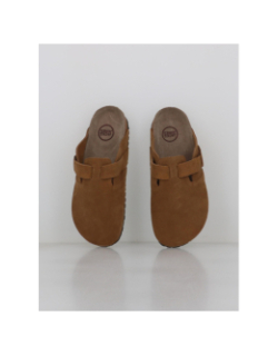 Mules en cuir suède louis marron homme - Jack & Jones