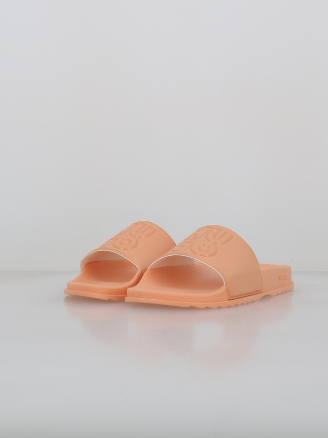 Claquettes match it slid orange femme - Hugo