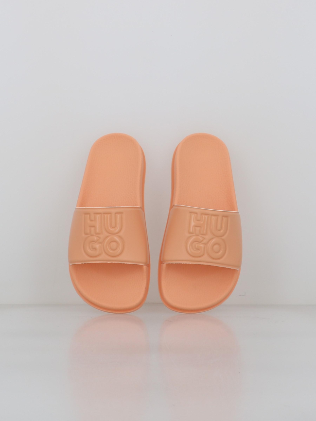 Claquettes match it slid orange femme - Hugo