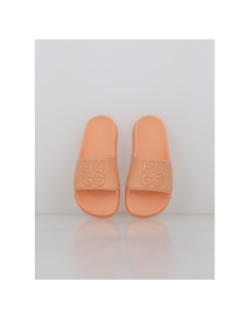 Claquettes match it slid orange femme - Hugo