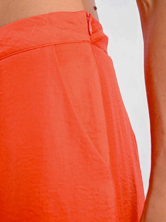 Pantalon fluide large corail rouge femme - Molly Bracken