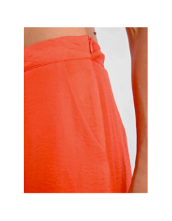 Pantalon fluide large corail rouge femme - Molly Bracken