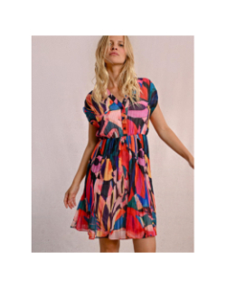 Robe plissée multicolore femme - Molly Bracken