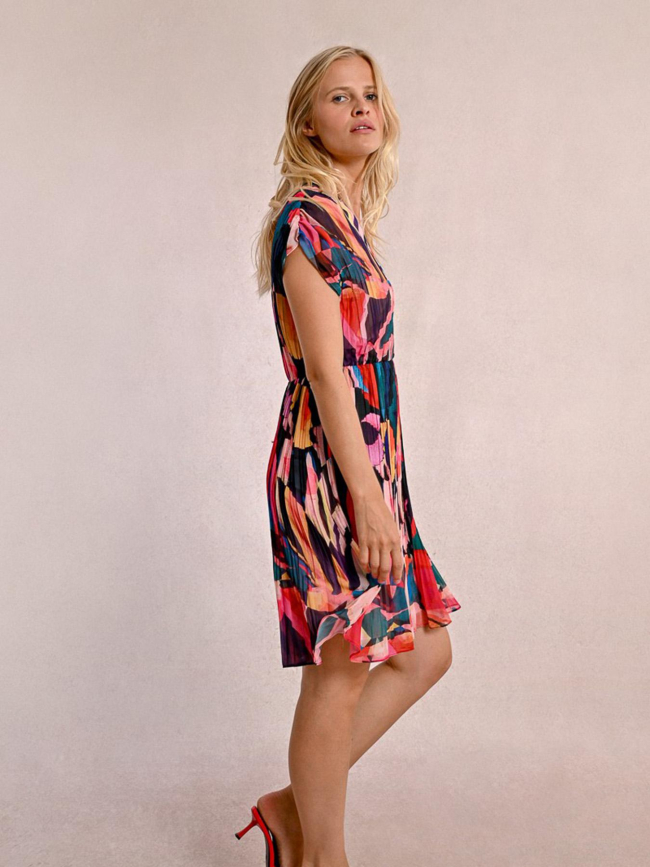 Robe plissée multicolore femme - Molly Bracken