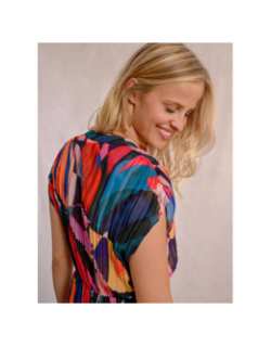 Robe plissée multicolore femme - Molly Bracken