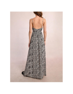 Robe longue léopard geeta beige femme - Molly Bracken