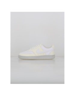 Baskets court vision bicolore écru blanc femme - Nike