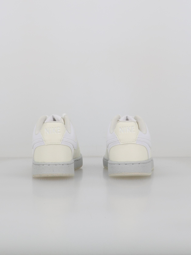 Baskets court vision bicolore écru blanc femme - Nike