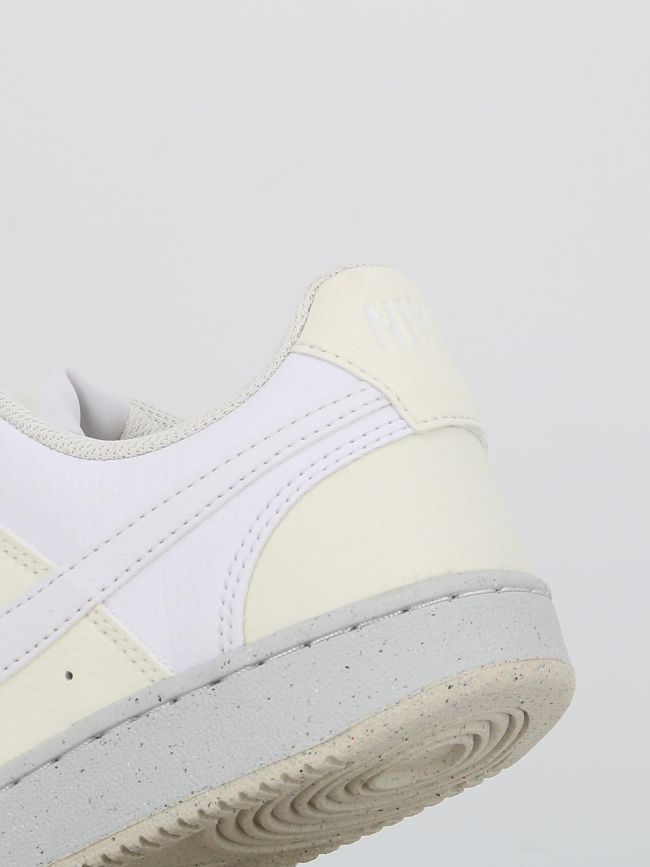 Baskets court vision bicolore écru blanc femme - Nike
