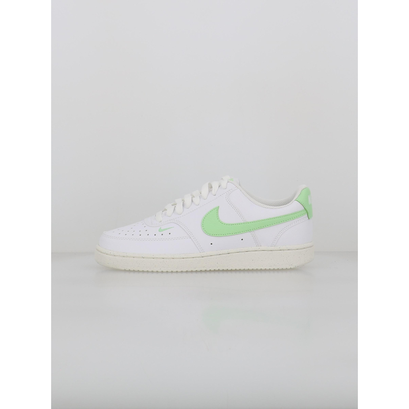 Baskets court vision blanc vert femme - Nike