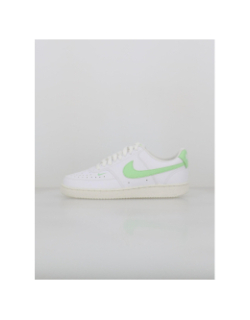 Baskets court vision blanc vert femme - Nike