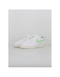 Baskets court vision blanc vert femme - Nike
