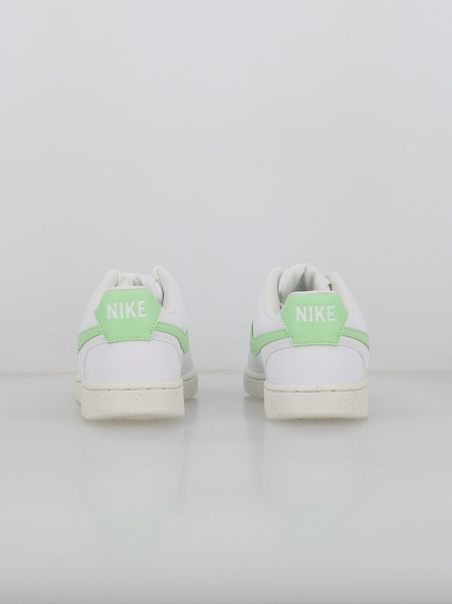Baskets court vision blanc vert femme - Nike