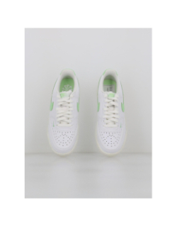 Baskets court vision blanc vert femme - Nike