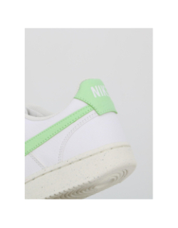 Baskets court vision blanc vert femme - Nike