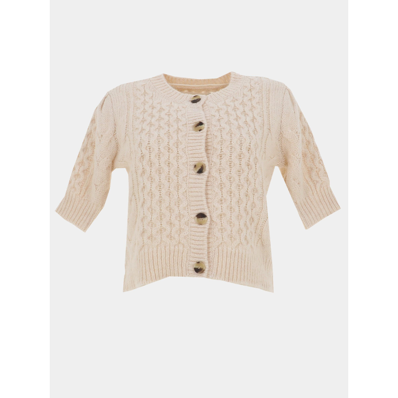 Gilet cardigan colette beige femme - Vero Moda