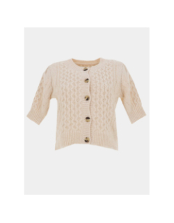 Gilet cardigan colette beige femme - Vero Moda