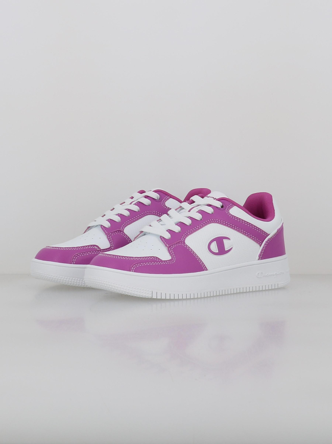 Baskets rebound 2.0 low violet blanc femme - Champion