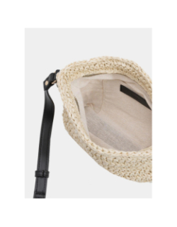 Sac bandoulière paille rowan beige femme - Tiffosi