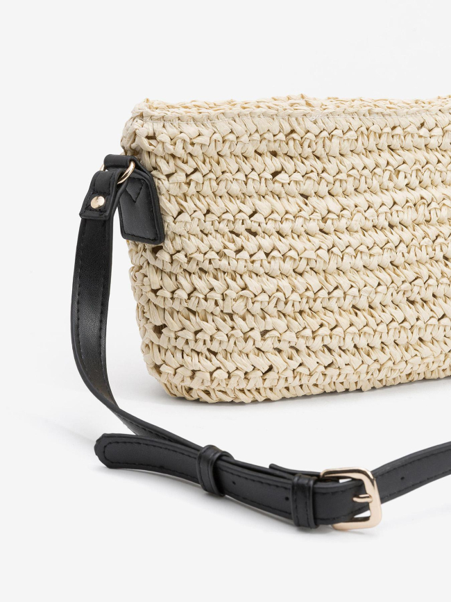 Sac bandoulière paille rowan beige femme - Tiffosi