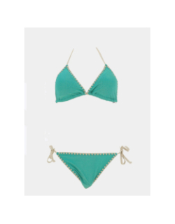 Maillot de bain 2 pièces lea gold vert femme - Lagon Bleu