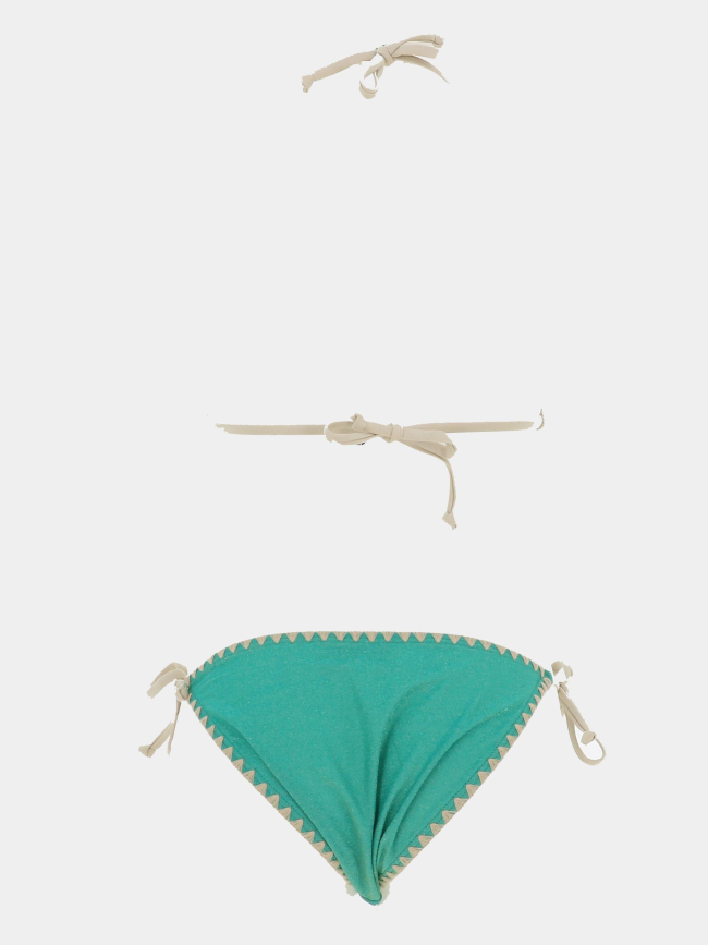 Maillot de bain 2 pièces lea gold vert femme - Lagon Bleu