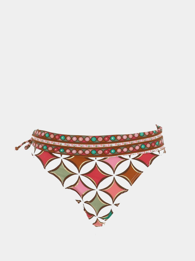 Maillot de bain 2 pièces lolita gold blanc femme - Lagon Bleu