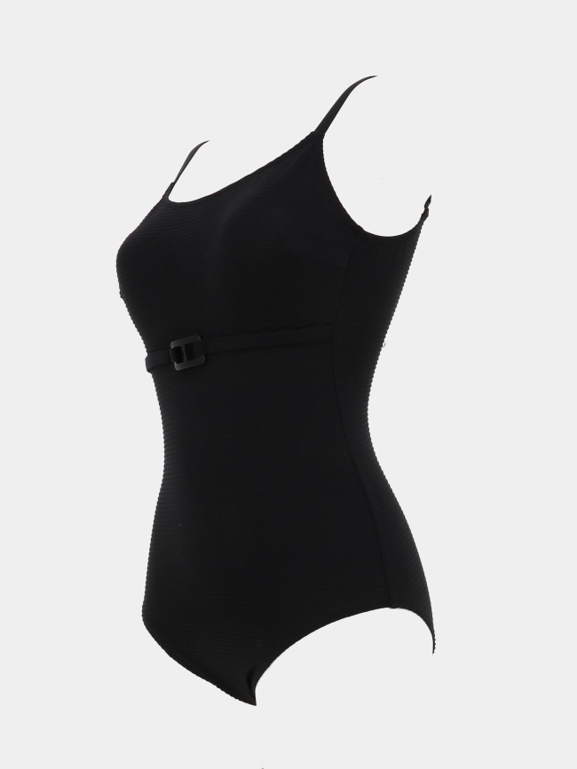 Maillot de bain 1 pièce anita gaufré noir femme - Lagon Bleu