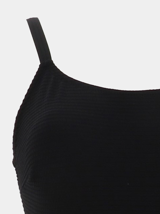 Maillot de bain 1 pièce anita gaufré noir femme - Lagon Bleu