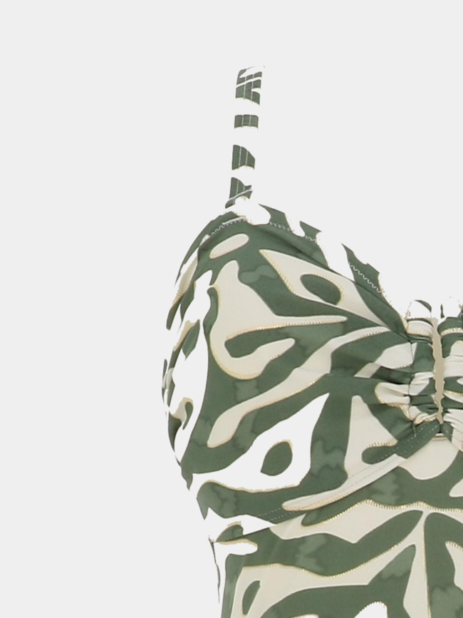 Maillot de bain camille gold st trop kaki femme - Lagon Bleu