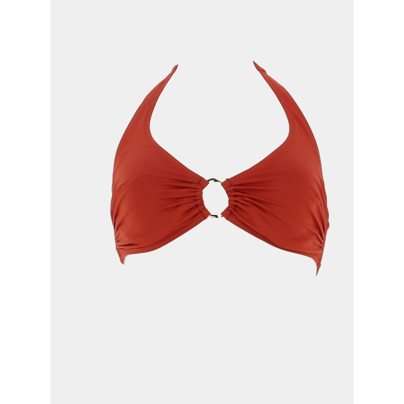 Haut de maillot de bain triangle isa marron femme - Happy & So
