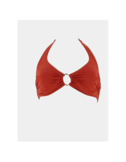 Haut de maillot de bain triangle isa marron femme - Happy & So
