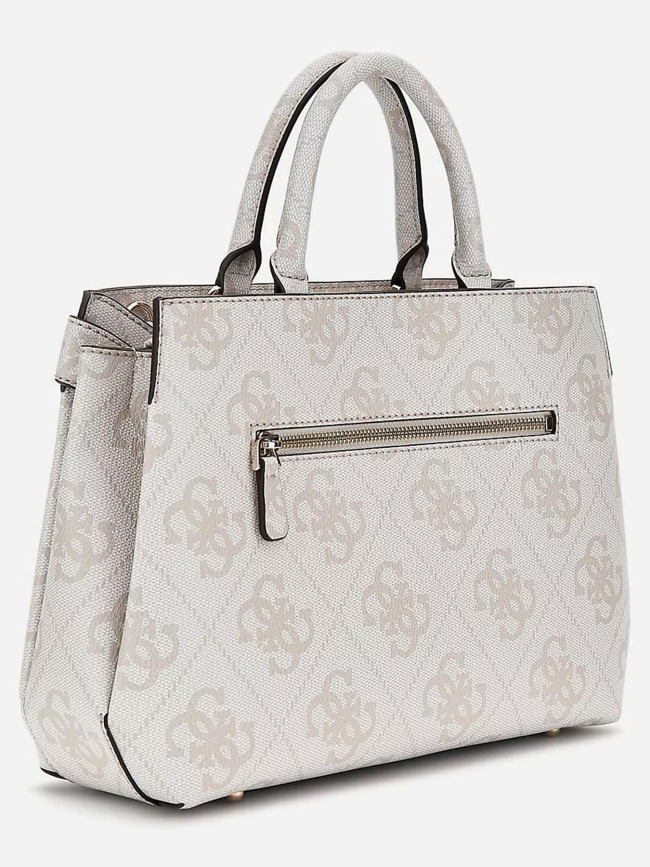 Sac à main lorelei logoté écru blanc femme - Guess