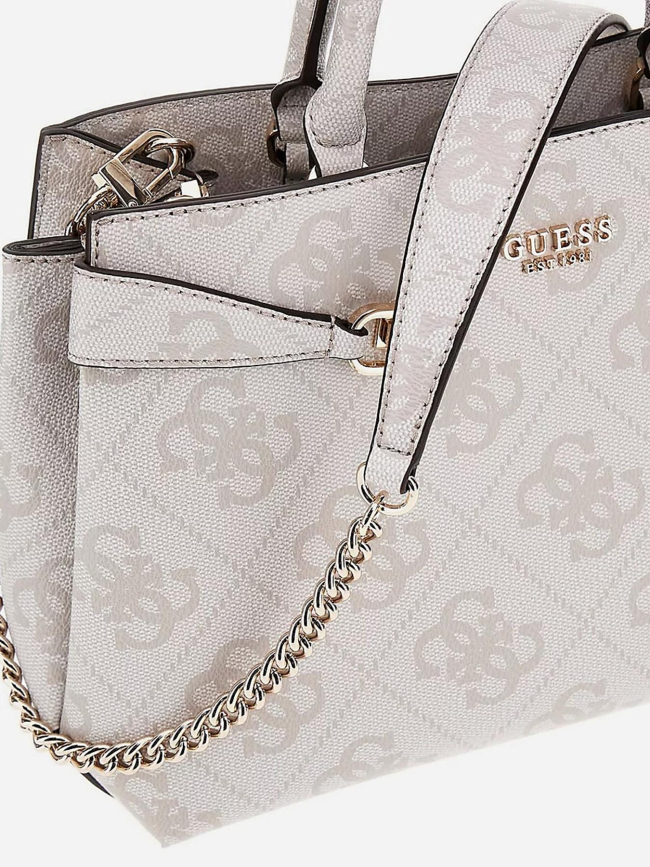 Sac à main lorelei logoté écru blanc femme - Guess