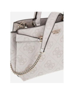 Sac à main lorelei logoté écru blanc femme - Guess